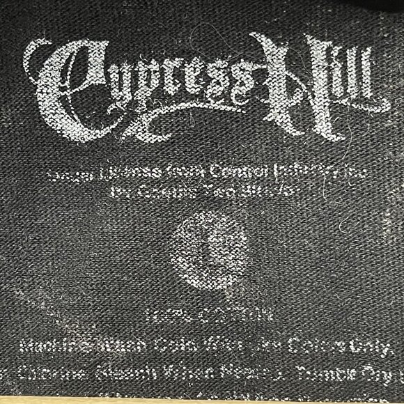 Vintage Cypress Hill Skull Wing Rock Band Graphic Mineral Wash T Shirt L - Picture 3 of 5